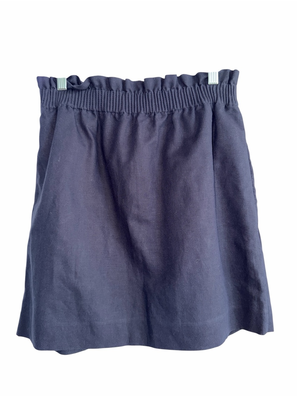 J. Crew Classic Navy linen blend Skirt size 4 nwt - Picture 3 of 10